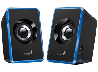 Genius repro SP-U125, přenosné Reproduktory, 2.0, 3W, USB napájení, 3,5mm jack, modro-černé