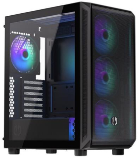 Endorfy skříň Arx 500 ARGB/ 2 x USB 3.0 / USB-C / 140mm fan PWM / mesh panel / černá