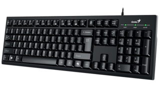 Genius Smart KB-100, Klávesnice, drátová, USB, CZ+SK layout, SmartGenius aplikace, Copilot klávesa, černá